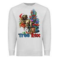 Dove Grey Tree Rex T-Rex Premium Sweatshirt - LillyAllenDesigns