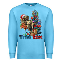Ocean Blue Tree Rex T-Rex Premium Sweatshirt - LillyAllenDesigns