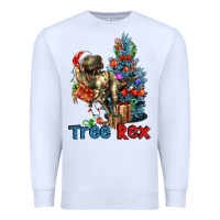 White Tree Rex T-Rex Premium Sweatshirt - LillyAllenDesigns