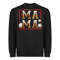 Black volleyball mama Heavyweight Sweatshirt - Jasminsmagicworld
