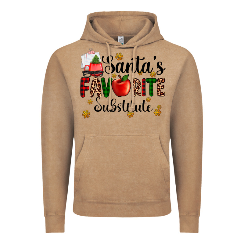 Santa's Favorite Substitute Vintage Hoodie by AdoDesignShop | Teevron