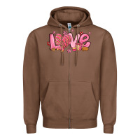 Chestnut love mexican conchas valentines day Zipper Hoodie - MaliasSmallBusiness