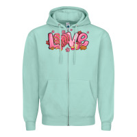 Seafoam love mexican conchas valentines day Zipper Hoodie - MaliasSmallBusiness