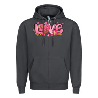 Smoke love mexican conchas valentines day Zipper Hoodie - MaliasSmallBusiness