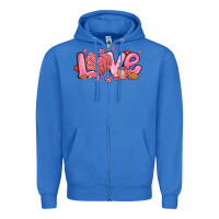 Love Mexican Conchas Valentines Day Zipper Hoodie | Teevron