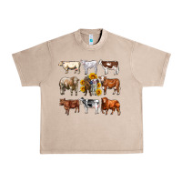 French Oak western cowsand sunflowers Urban Heavy Tee - AdoDesignShop