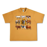 Peanut Butter western cowsand sunflowers Urban Heavy Tee - AdoDesignShop