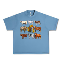 Pebble Blue western cowsand sunflowers Urban Heavy Tee - AdoDesignShop