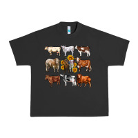 Pigment Black western cowsand sunflowers Urban Heavy Tee - AdoDesignShop