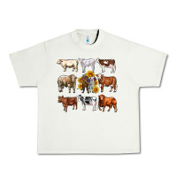 Pistachio western cowsand sunflowers Urban Heavy Tee - AdoDesignShop