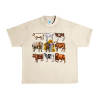 Sandshell western cowsand sunflowers Urban Heavy Tee - AdoDesignShop