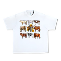 White western cowsand sunflowers Urban Heavy Tee - AdoDesignShop