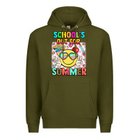 Army Green school's out for summer Premium Hoodie - JahusDesignShop