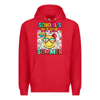 Red school's out for summer Premium Hoodie - JahusDesignShop