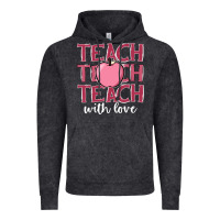 Vintage Black teach with love Vintage Hoodie - JahusDesignShop