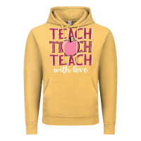 Vintage Mustard teach with love Vintage Hoodie - JahusDesignShop