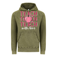 Vintage Olive teach with love Vintage Hoodie - JahusDesignShop