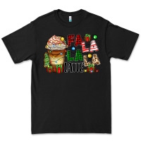 Black fa la la la latte Premium Tee - Zillion Design Studio