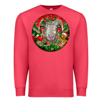 Cardinal christmas rambouillet sheep Premium Sweatshirt - LillyAllenDesigns