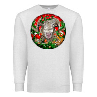 Oatmeal Heather christmas rambouillet sheep Premium Sweatshirt - LillyAllenDesigns