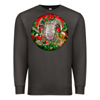 Smoke christmas rambouillet sheep Premium Sweatshirt - LillyAllenDesigns