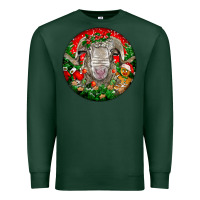 Sports Green christmas rambouillet sheep Premium Sweatshirt - LillyAllenDesigns