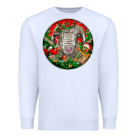 White christmas rambouillet sheep Premium Sweatshirt - LillyAllenDesigns