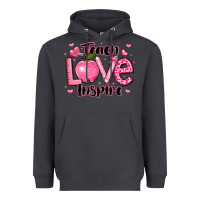 Smoke teach love inspire teacher valentines day Heavyweight Hoodie - LillyAllenDesigns