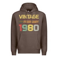 Coffee Born in 1980 Vintage February Premium Hoodie - Bettercallsaul