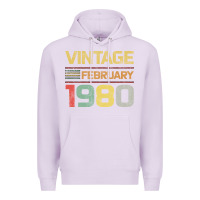 Lilac Born in 1980 Vintage February Premium Hoodie - Bettercallsaul