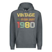 Rock Born in 1980 Vintage February Premium Hoodie - Bettercallsaul