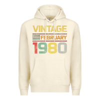 Sandshell Born in 1980 Vintage February Premium Hoodie - Bettercallsaul