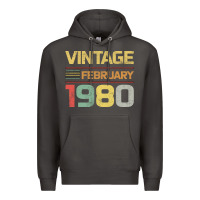 Smoke Born in 1980 Vintage February Premium Hoodie - Bettercallsaul