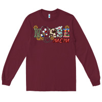 Burgundy western nurse mom Long Sleeve Tee - BarkalooDesign
