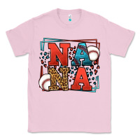 Bubblegum Pink Baseball nana leopard frame Classic Tee - LillyAllenDesigns