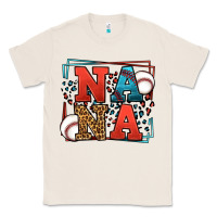 Natural Baseball nana leopard frame Classic Tee - LillyAllenDesigns