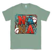 Sage Baseball nana leopard frame Classic Tee - LillyAllenDesigns