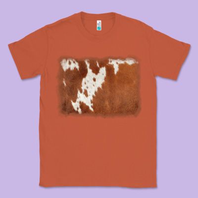 Cowhide Background Classic Tee Designed By Adodesignshop