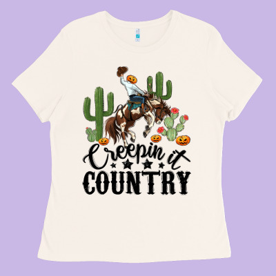 Ladies Tee creepin it country rodeo