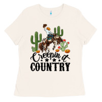 Bone creepin it country rodeo Ladies Tee - MaliasSmallBusiness