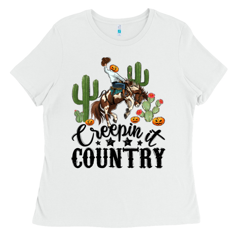 Creepin It Country Rodeo Ladies Tee by MaliasSmallBusiness | Teevron
