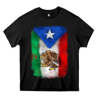 Black mexico and puerto rico flag Heavy Core Tee - Zillion Design Studio