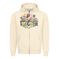 Sandshell teacher mardi gras Zipper Hoodie - MaliasSmallBusiness