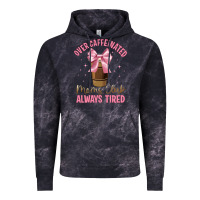 Cloud Black over caffeinated moms club Vintage Hoodie - JahusDesignShop