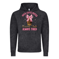Vintage Black over caffeinated moms club Vintage Hoodie - JahusDesignShop
