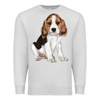 Dove Grey beagle puppy Premium Sweatshirt - LillyAllenDesigns