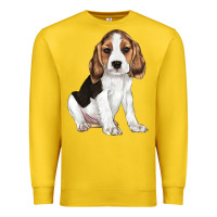 Lemon beagle puppy Premium Sweatshirt - LillyAllenDesigns