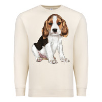 Sandshell beagle puppy Premium Sweatshirt - LillyAllenDesigns