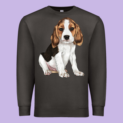Beagle Puppy Premium Sweatshirt Designed By Lillyallendesigns