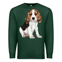 Sports Green beagle puppy Premium Sweatshirt - LillyAllenDesigns